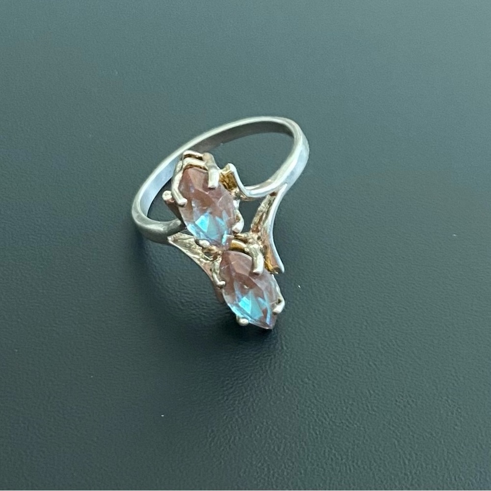 Sterling Saphiret Ring Size 6.25